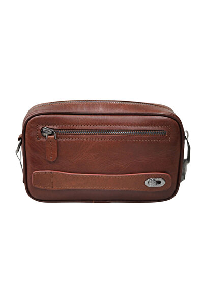 GUARD Tan Genuine Leather Unisex Handbag with Combination - Grd 250308 Wt1859