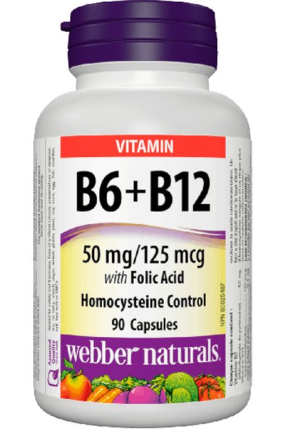 webber naturals Vit.B6/B12 W/Folic Acid Cap 90S