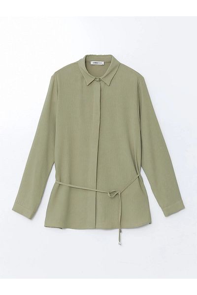 LC Waikiki Khaki Regular Fit Women's Shirt Tunic