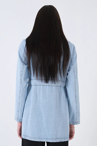 İKLİM LİFE Front Tie Denim Jacket