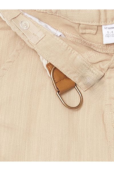 LC Waikiki Lcw Kids Beige Adjustable Waist Gabardine Boy's Trousers