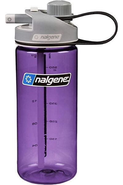 NALGENE مشروب متعدد الألوان، أرجواني مع غطاء رمادي، سوستين سوست