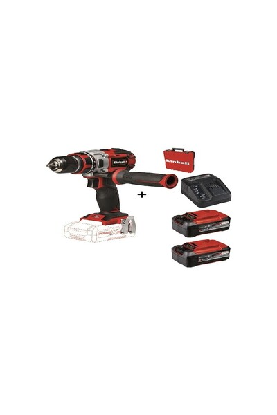 Einhell TE-CD 18 Li Kömürsüz Vidalama Matkap + 2 x 5.2 Ah Plus Starter Kit + ...