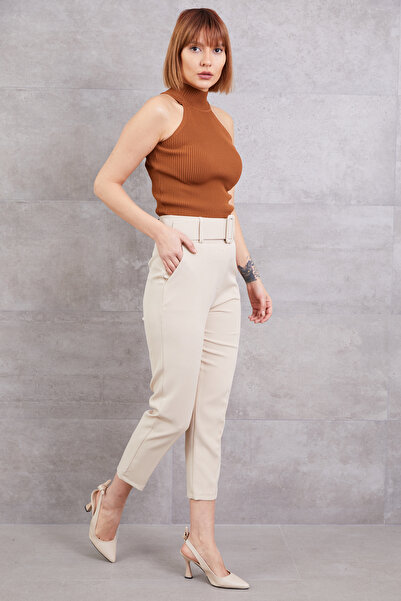 DPARİS High Waist Belted Trousers