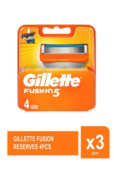 Gillette FUSION RESERVES 4PCS X 3