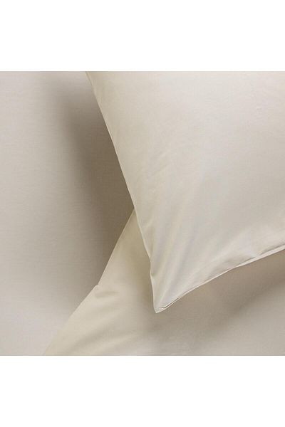 Sarev 100% Maden Single Matelless Pillow Clay Flared Fitted Sheet Set Cream Colored