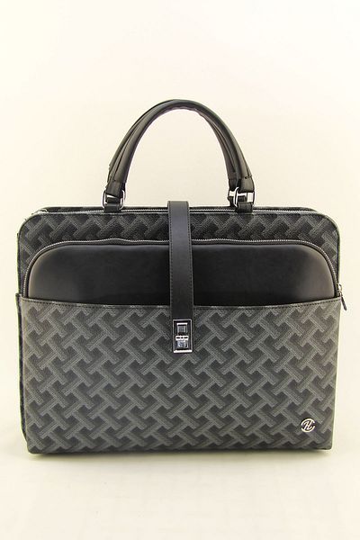 HNB Unisex Plaid Black 15 & 15.6 Inch Laptop Briefcase Lawyer Bag