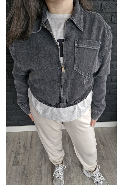 ALVWOMAN سترة أنثراسايت جان بومبر