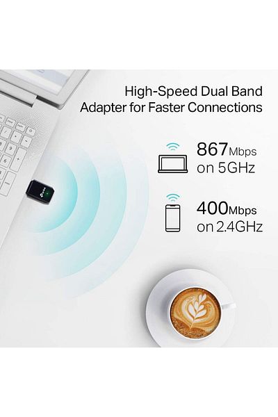 TP-LINK Mini Wireless MU-MIMO USB Adapter AC1300 Archer-T3U - Black