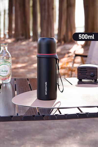 Vadi Vacuum Stainless Steel Thermal Insulated Thermos Mug 500 ml