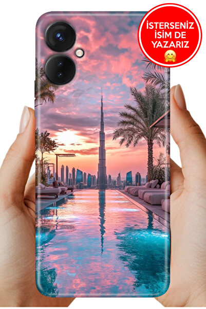 omix X3 Kılıf Desenli Baskılı Kamera Korumalı Silikon Luxury Dubai