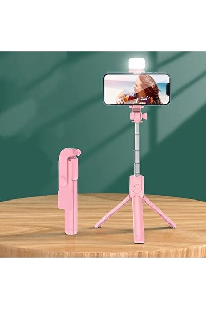 DeftHike Işıklı Selfie Çubuğu Bt Uzaktan Kumandalı Tripod Ayaklı Canlı Yayın ...
