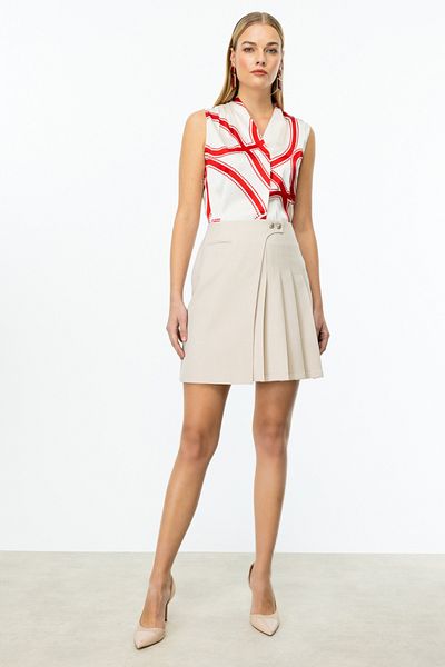 Ekol Pleated Mini Skirt