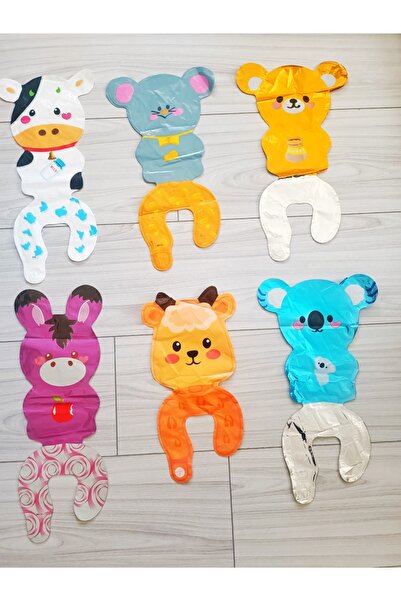 Home 12 Adet mini hayvanat bahçesi bilek balonu orman temalı doğum günü (her ...