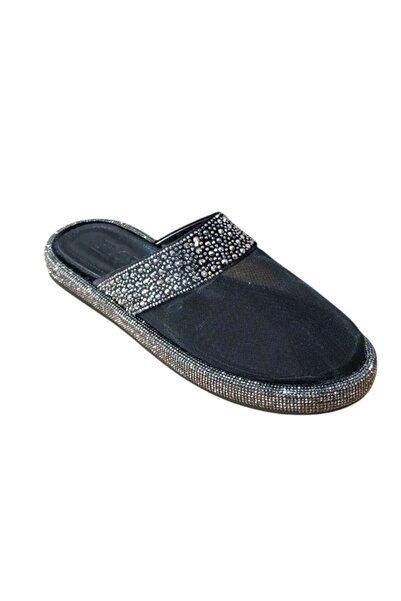 BİLENER Flora 172 Жіночі капці з камінцями та сіткою на плоскій підошві