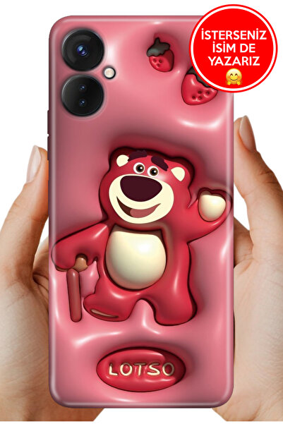 omix X3 Uyumlu Kılıf Desenli Baskılı Kamera Korumalı Silikon Lotso