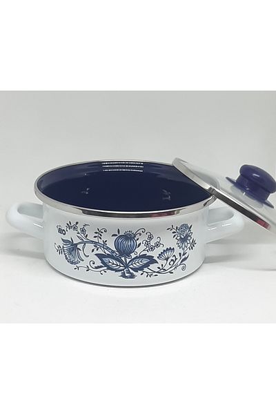 Avşar Enamel Evi̇m 16 cm 1.5 Liter Poppy Enamel Pot