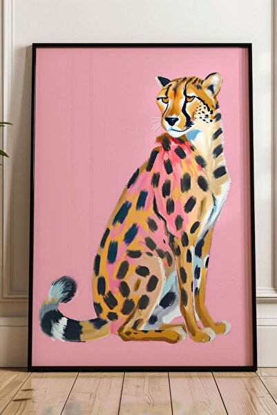 Alf Portraits Eye of the Tiger Çerçevesiz Poster Leopar Duvar Dekoru