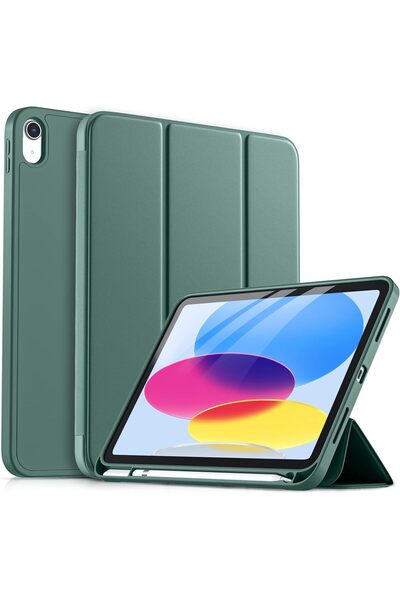 Fogy İpad Air 11 2024/2025 m2/m3 için Uyku Modlu Yatay Standlı Auto Wake/Slee...