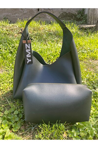 YMZBAG Жіноча сумка з штучної шкіри на блискавці з внутрішніми відділеннями д...