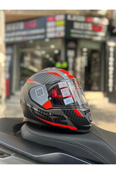 LS2 Storm 2 Racer Mat Titanıum Neon-Turuncu Full Face Motosiklet Kask