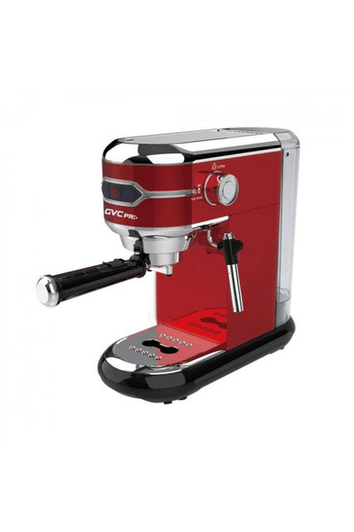 GENELEC GVC PRO-1906 Espresso Coffee Machine with Milk Warmer, Red
