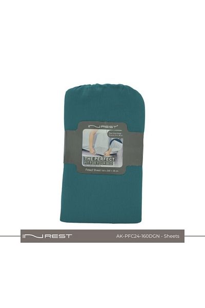 INREST 100% Cotton INREST Fitted Sheet 160*200 + 38 cm