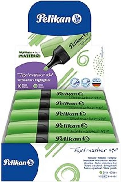 Hepta Collection Pelikan 490 Marker Pen Green Box of 10