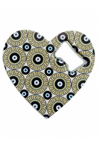 GALATA GIFT Magnet - Bottle Opener - Soda Pop with Evil Eye Beads - Refrigerator Magnet