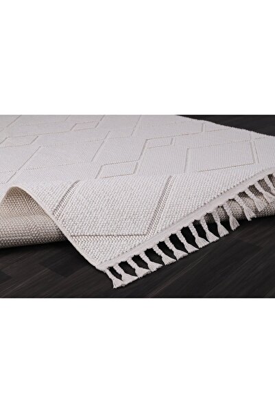 Anatolian Carpet Store Carina Bukle Bukle Krem Pamuk Taban Halı