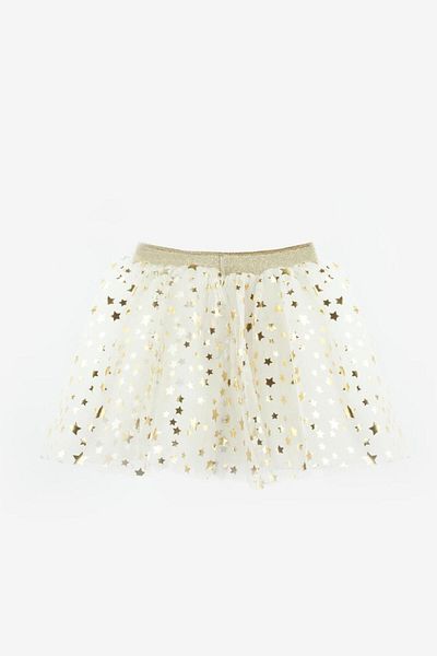 Le Mabelle White Star Printed Girls' Tulle Φούστα - Pauline