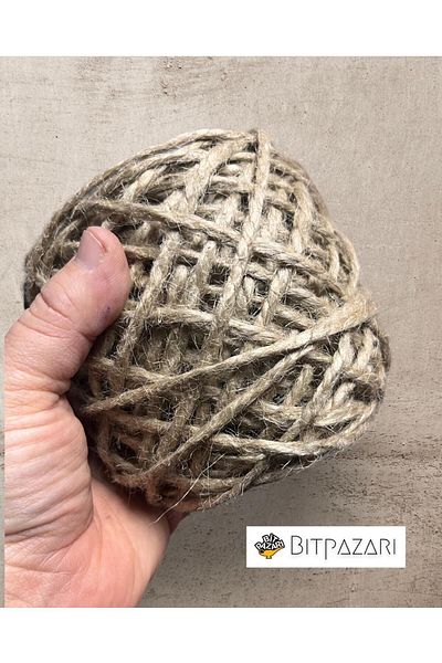izmir Bitpazarı 2.5mm Thick Jute Packing Lanyard Hobby And Decor - Henna & Wedding & Wedding ( Average 175 gr , 38-40 Meters )