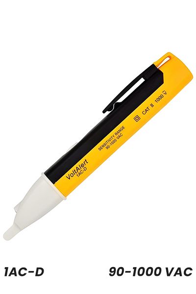 Generic AC Voltage Tester with LED Flashlight and Inductive Alarm, 90-1000V Range