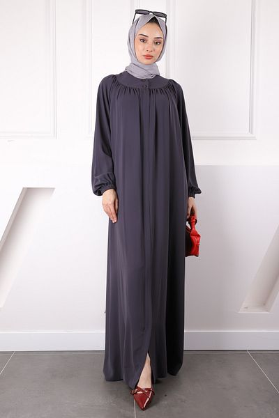 İmajButik Φούσκα με φερμουάρ με καπνιστό μανίκι