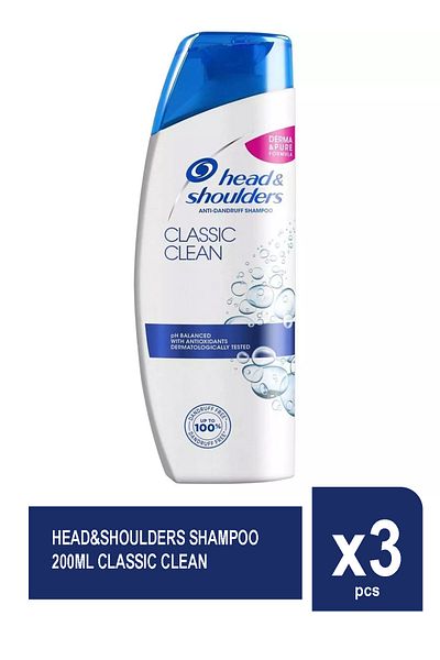 Head&Shoulders ȘAMPON 200ML CLASSIC CLEAN X 3