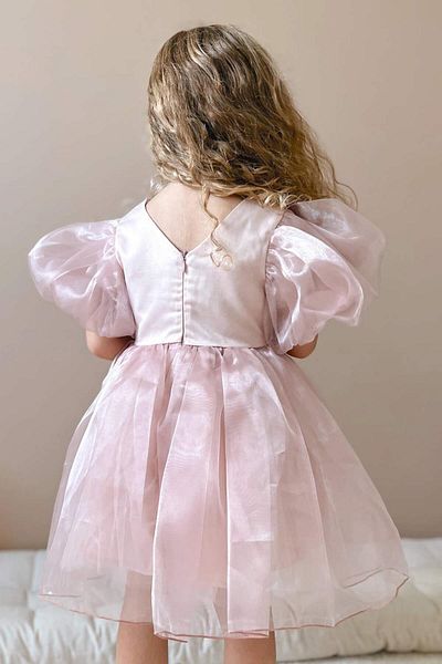 Le Mabelle Powder Crown Organza Girl's Party Dress - Carlene