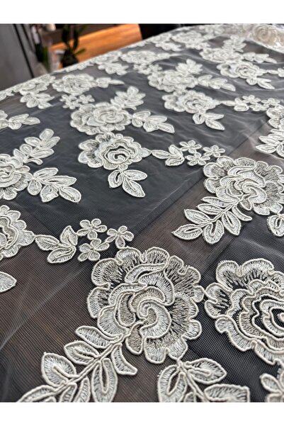 Santara Avangarde Tulle Detailed Lace Top Quality Large Size 160-260 Table Covers