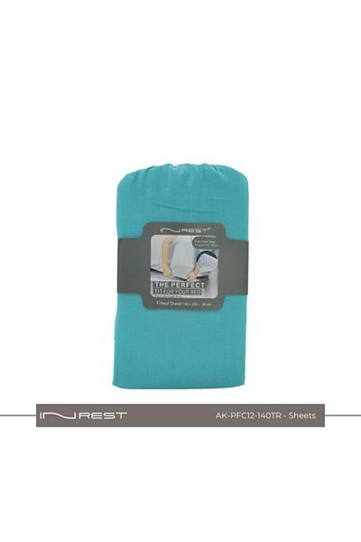 INREST ملاءة سرير INREST مصنوعة من القطن بنسبة 100%، مقاس 140*200 + 38 سم