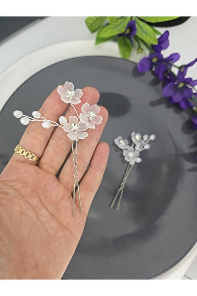 YÜSRAKSESUAR Agrafă de mireasă cu flori