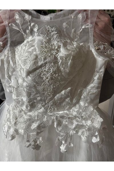 Hasyılmaz Lace Flower Guipure Wedding Dress Size 33