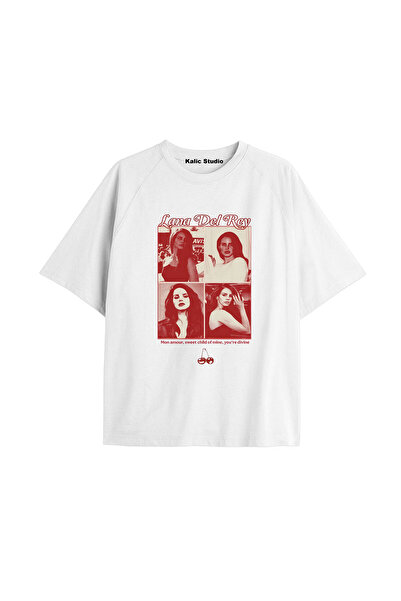 Kalic Studio تي شيرت لانا ديل ري كبير الحجم KOD54