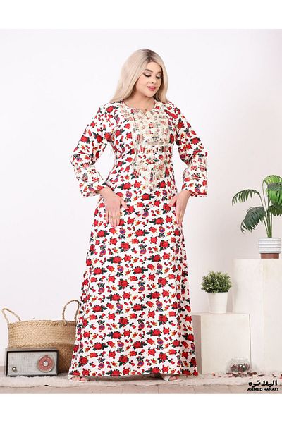 Genrics Comfortable, embroidered, Cotton, ready-to-wear reception jalabiya