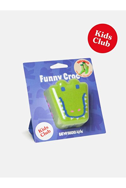 Dinossi Eat My Socks - Çocuk Komik Timsah Çorap