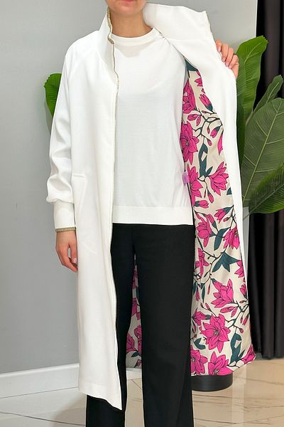 Missemramiss Ecru Special Trench Coat 4722