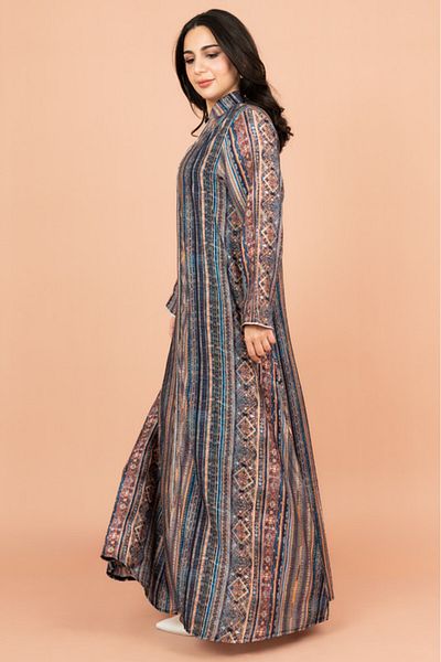 IKKXA Multicolor Patterns Modern Jalabiya