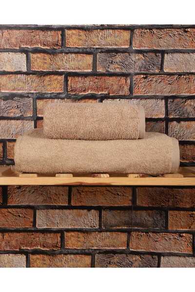 ALPACO Set de prosoape de baie Soft Luxury, bumbac 100% bucăți, maro