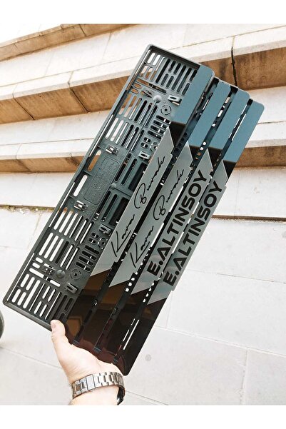 Aksaray Tasarım Atölyesi Plakalık Lazer Kesim Pleksi (2 Adet) Nardo Gri KİŞİYE ÖZEL PLAKALIK|İSİME ÖZEL PLAKALIK