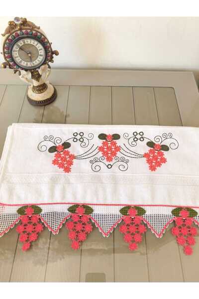 Peacock منشفة يد عالية الجودة مع جبر ومطرزة ومناسبة للهدية