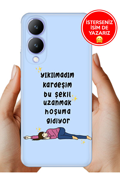 Cekuonline Vivo Y17s Kılıf Desenli Baskılı Kamera Korumalı Silikon Yıkılmadımmm