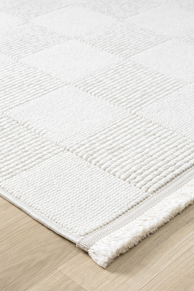 SANRUGS Home & Living Yumuşak Bukleli Anti Alerjik ve Dekoratif Makine Halısı...